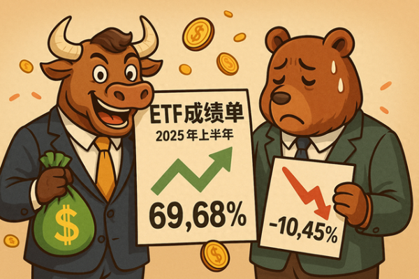 公牛配资端 2025年上半年ETF"成绩单": 谁在大赚, 谁在亏损?